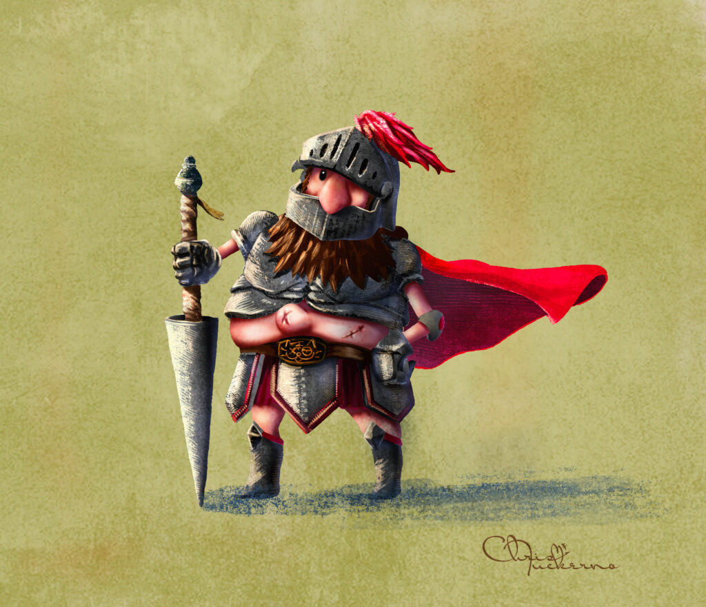 クリス・タッカーノによるイラスト 『My brave man UP』